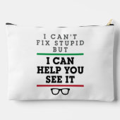 Optometrist Optometrie Oftalmologie Zie Stupid Etui (Achterkant)