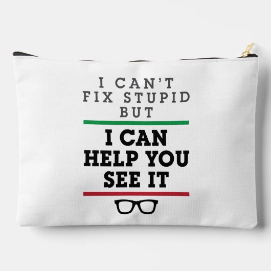 Optometrist Optometrie Oftalmologie Zie Stupid Etui (Achterkant)