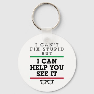 Optometrist Optometrie Oftalmologie Zie Stupid Sleutelhanger