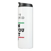 Optometrist Optometrie Oftalmologie Zie Stupid Thermosbeker (Geroteerd rechts)