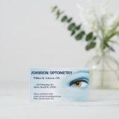 Optometrist/Optometriek Visitekaartje (Staand voorkant)