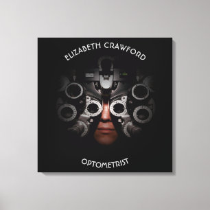Optometrist Optometrist Test Vision Oftalmoloog Canvas Afdruk