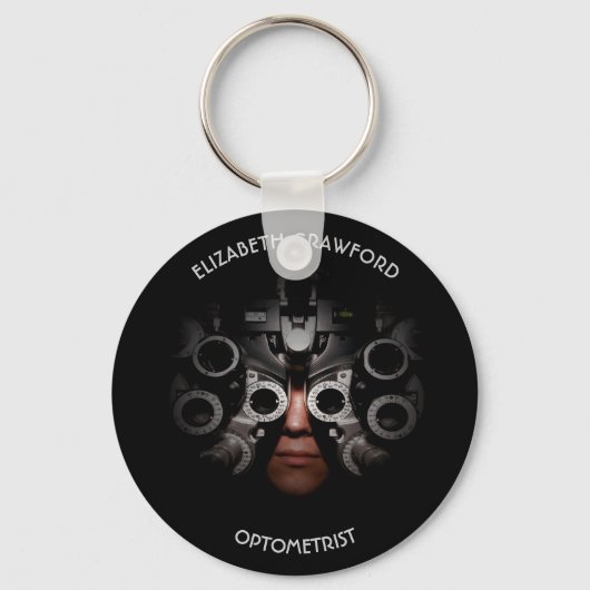 Optometrist Optometrist Test Vision Oftalmoloog Sleutelhanger (Voorkant)