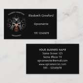 Optometrist Optometrist Test Vision Oftalmoloog Visitekaartje (Voorkant / Achterkant)