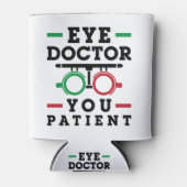 Optometrist Optometry Eye Doctor U Patiënt Blikjeskoeler (Voorkant)