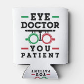 Optometrist Optometry Eye Doctor U Patiënt Blikjeskoeler (Achterkant)