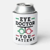 Optometrist Optometry Eye Doctor U Patiënt Blikjeskoeler (Blikje Achterkant)