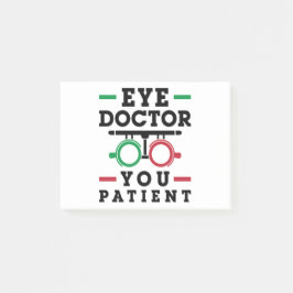 Optometrist Optometry Eye Doctor U Patiënt Post-it® Notes