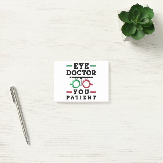 Optometrist Optometry Eye Doctor U Patiënt Post-it® Notes (Kantoor)