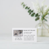 Optometrist Optometry Eye Examen Afsprakenkaartje (Staand voorkant)