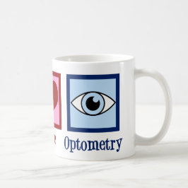 Optometrist Peace Love Optometry Blue Eye Doctor Koffiemok