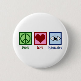 Optometrist Peace Love Optometry Ronde Button 5,7 Cm