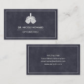 Optometrist | Phoropter apparatuur Visitekaartje (Voorkant / Achterkant)