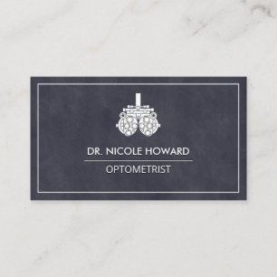 Optometrist   Phoropter apparatuur Visitekaartje