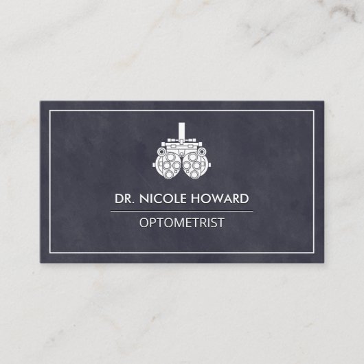 Optometrist | Phoropter apparatuur Visitekaartje (Voorkant)