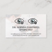 Optometrist | Phoropter | Oogmetingspictogram Visitekaartje (Voorkant)