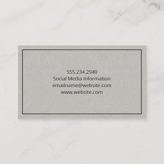 Optometrist | Phoropteruitrusting Visitekaartje (Achterkant)