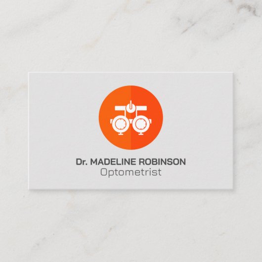 optometrist-pictogram | geneesheer afsprakenkaartje (Voorkant)