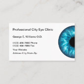 Optometrist Professional Visitekaartjes Eye (Voorkant)