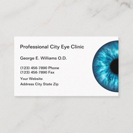 Optometrist Professional Visitekaartjes Eye (Voorkant)
