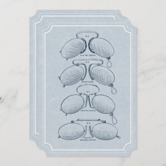 Optometrist Retirement  Eyeglassen Kaart (Voorkant / Achterkant)