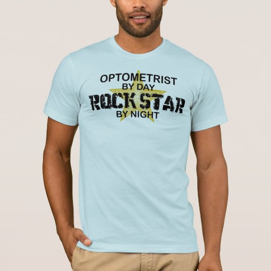 Optometrist Rock Star, Night T-shirt (Voorkant)