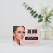 Optometrist Spectacle Prescription Business Informatiekaartje (Staand voorkant)