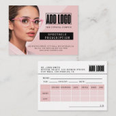 Optometrist Spectacle Prescription Business Informatiekaartje (Voorkant / Achterkant)