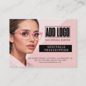 Optometrist Spectacle Prescription Business Informatiekaartje (Voorkant)