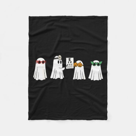 Optometrist spookhuis Halloween Opticien Fleece Deken (Voorkant)