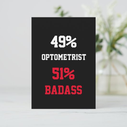 Optometrist Stoere Kaart (Staand voorkant)