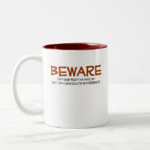 Optometrist Tweekleurige Koffiemok (Links)