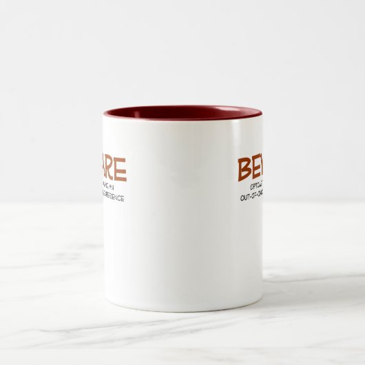 Optometrist Tweekleurige Koffiemok (Center)