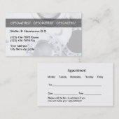 Optometrist unieke Visitekaartjes Afsprakenkaartje (Voorkant / Achterkant)