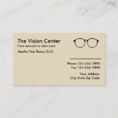 Optometrist Vision Care Aanbevelingskaartje (Voorkant)