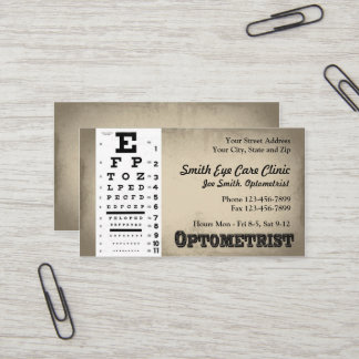 Optometrist Visitekaartje