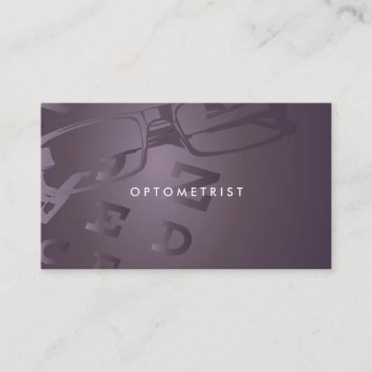 Optometrist visitekaartje (Voorkant)
