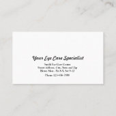 Optometrist Visitekaartje (Achterkant)