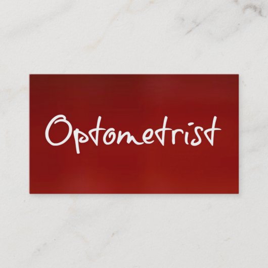 Optometrist Visitekaartje (Voorkant)
