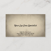 Optometrist Visitekaartje (Achterkant)