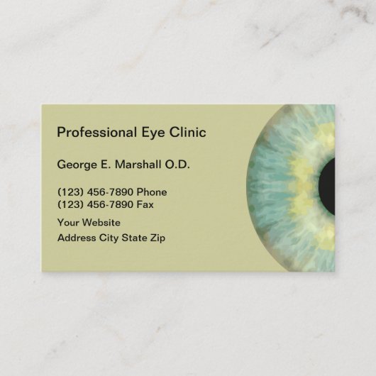 Optometrist Visitekaartjes (Voorkant)