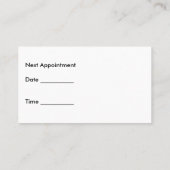 Optometrist Visitekaartjes Afsprakenkaartje (Achterkant)