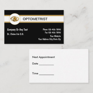 Optometrist Visitekaartjes Afsprakenkaartje