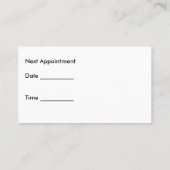 Optometrist Visitekaartjes Afsprakenkaartje (Achterkant)