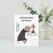 Optometrist voor briefkaart Retro Appointment (Staand voorkant)