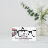 Optometrist | Voorgeschreven bril | Oogexamen Appo Afsprakenkaartje (Staand voorkant)