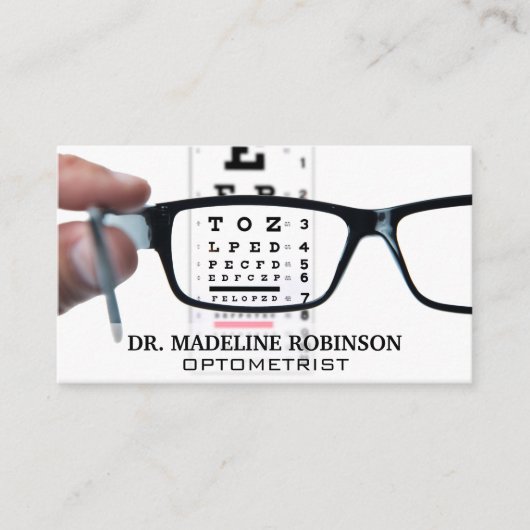 Optometrist | Voorgeschreven bril | Oogexamen Appo Afsprakenkaartje (Voorkant)