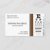 Optometristen Visitekaartje (Voorkant)