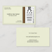 Optometristen Visitekaartje (Voorkant / Achterkant)