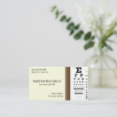 Optometristen Visitekaartje (Staand voorkant)